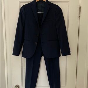 Boys Navy Blue Suit Lauren Ralph Lauren 12/14 like new condition